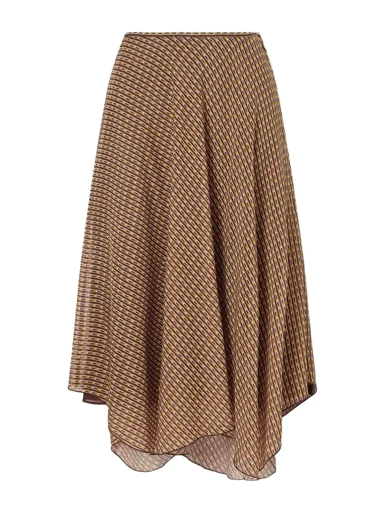 SIR. Cooper Asymmetric Printed Chiffon Maxi Skirt | Image 1 SIR. Cooper Asymmetric Printed Chiffon Maxi Skirt | Image 1