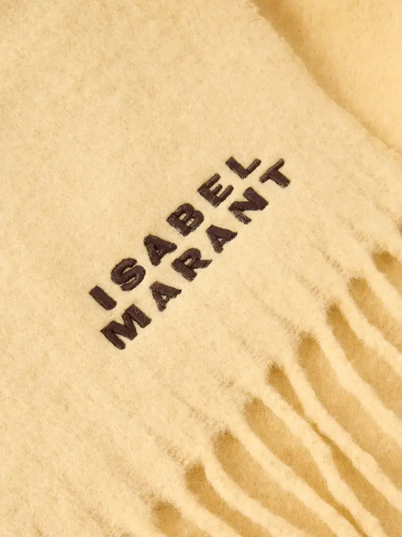 Isabel Marant Firny Fringed Embroidered Alpaca-blend Scarf | Thumbnail 3