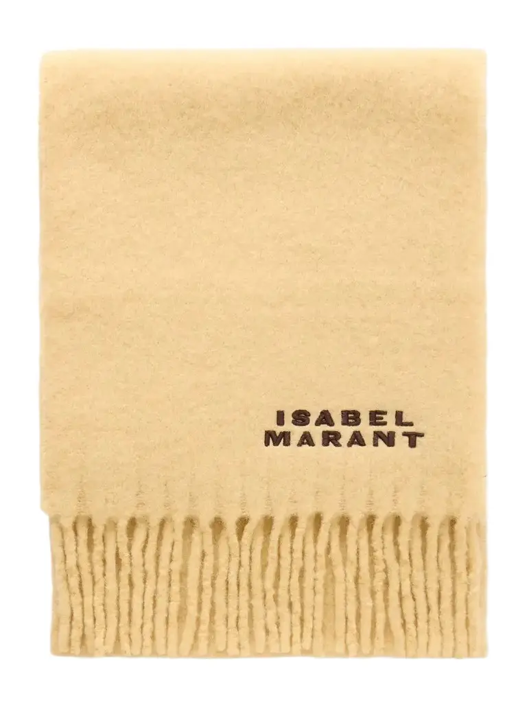 Isabel Marant Firny Fringed Embroidered Alpaca-blend Scarf | Image 1 Isabel Marant Firny Fringed Embroidered Alpaca-blend Scarf | Image 1