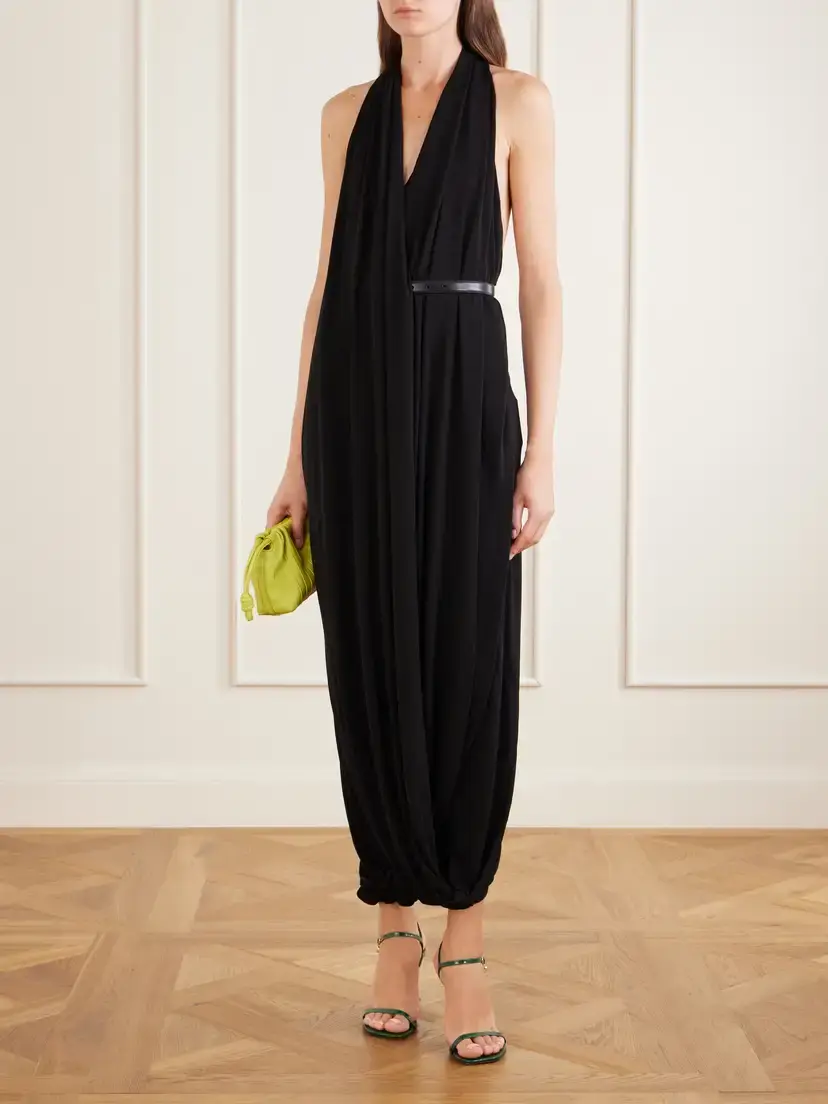 Loewe Draped Jersey Midi Dress | Thumbnail 2 Loewe Draped Jersey Midi Dress | Thumbnail 2