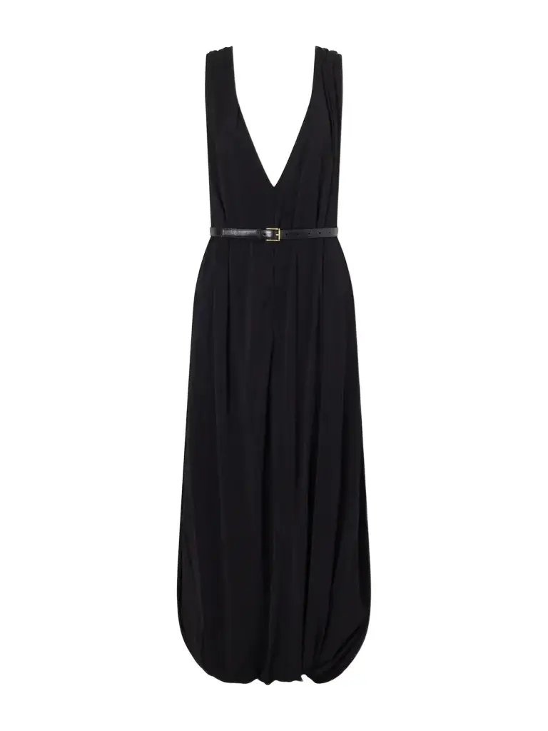 Loewe Draped Jersey Midi Dress | Image 1 Loewe Draped Jersey Midi Dress | Image 1
