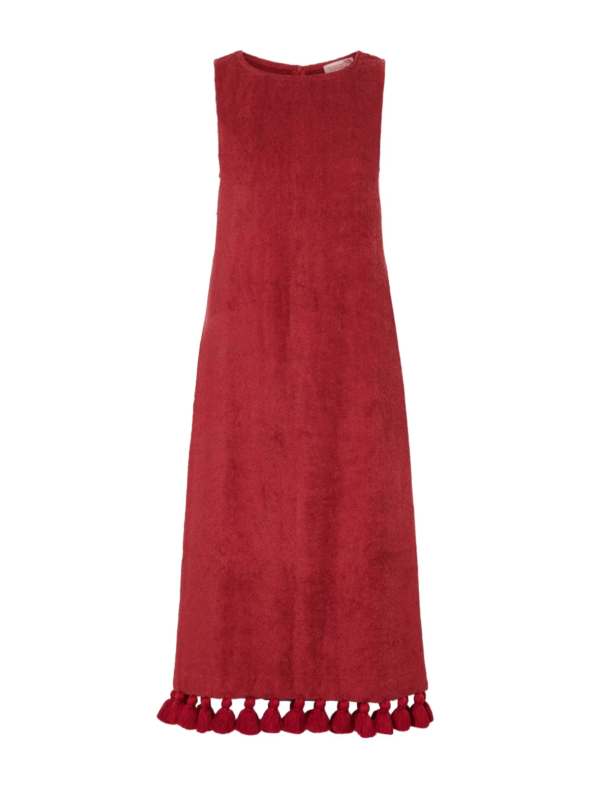 Cap d’Antibes Aurelia Tasseled Cotton-terry Midi Dress