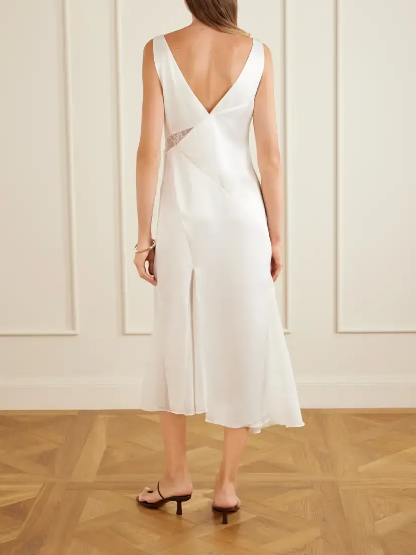 SIR. Ingrid Chiffon Midi Dress | Thumbnail 3 SIR. Ingrid Chiffon Midi Dress | Thumbnail 3