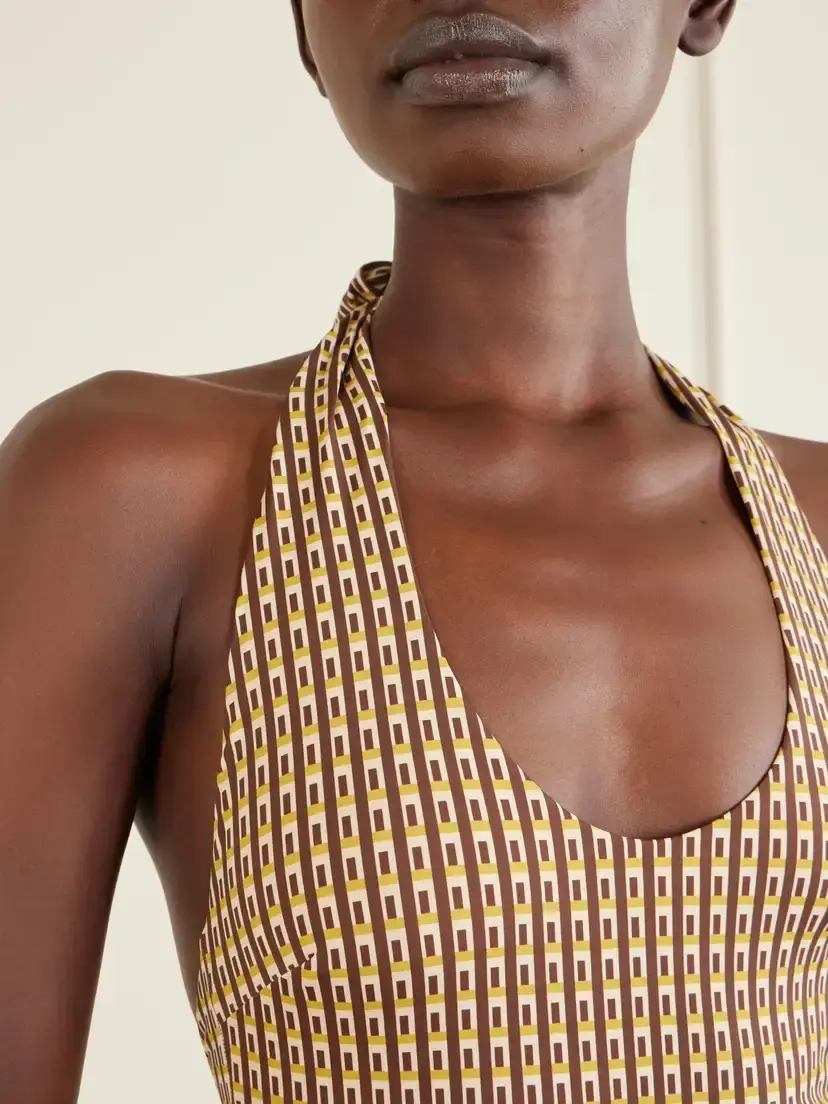 SIR. Cooper Printed Halterneck Swimsuit | Thumbnail 4 SIR. Cooper Printed Halterneck Swimsuit | Thumbnail 4