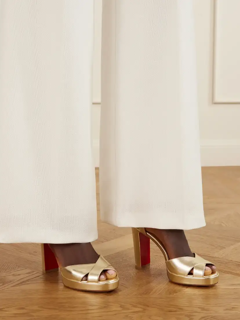 Christian Louboutin Cora 100 Leather Platform Sandals | Thumbnail 2