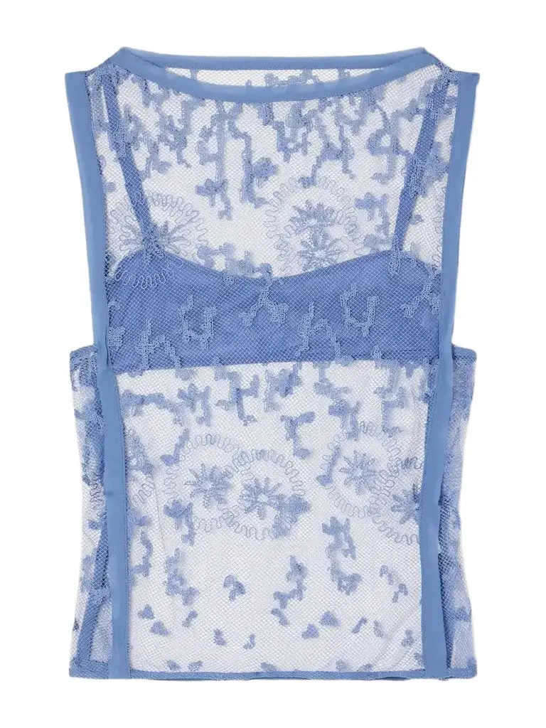 SIR. Leif Embroidered Tulle Top | Image 1 SIR. Leif Embroidered Tulle Top | Image 1