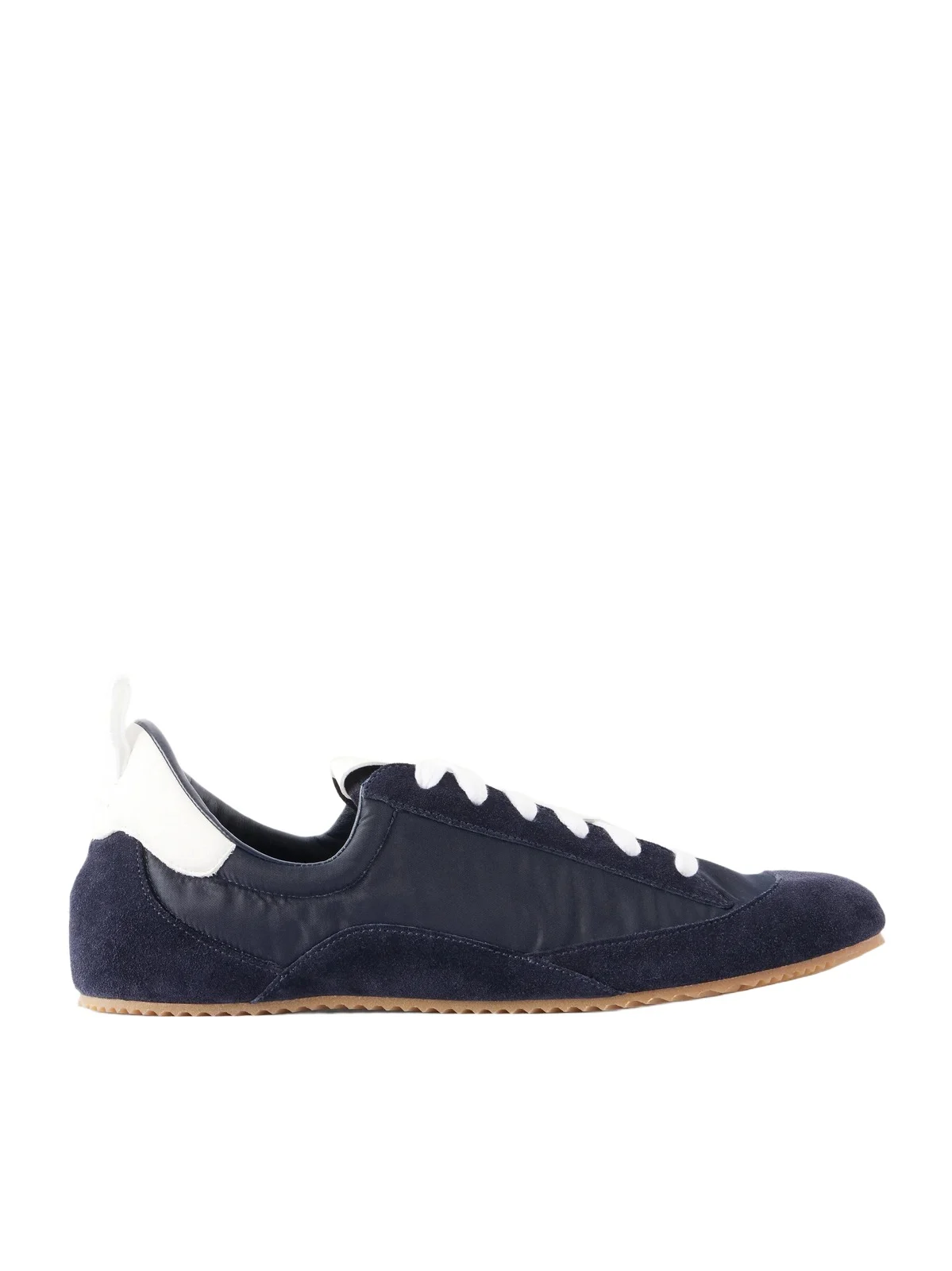 Sacchetto Leather And Suede-trimmed Shell Sneakers Sacchetto Leather And Suede-trimmed Shell Sneakers