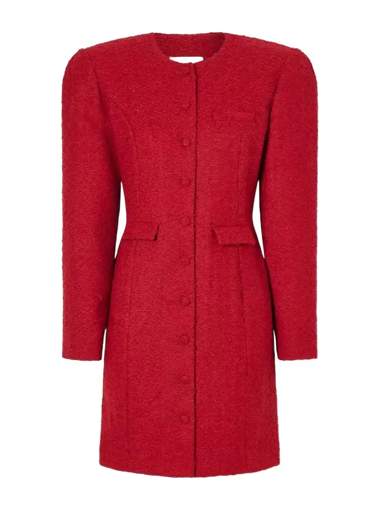Magda Butrym Padded Bouclé Mini Dress | Image 1 Magda Butrym Padded Bouclé Mini Dress | Image 1