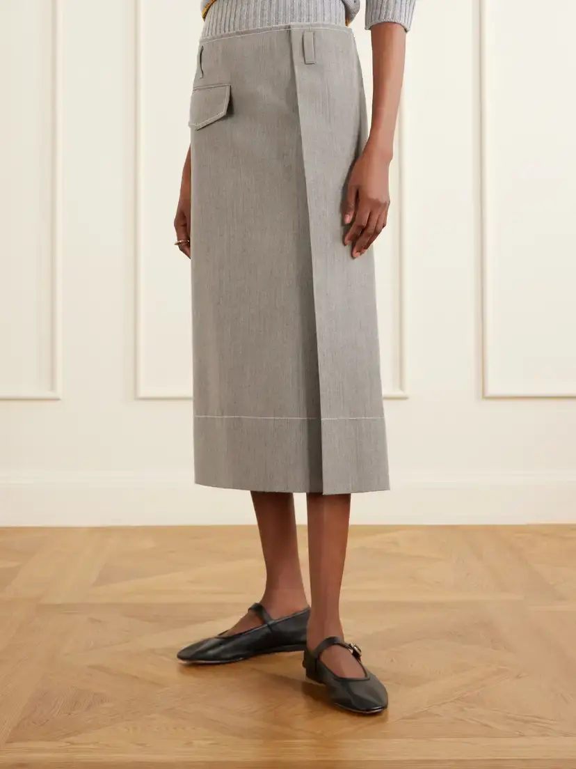 Marni Pleated Virgin-wool Midi Skirt | Thumbnail 3 Marni Pleated Virgin-wool Midi Skirt | Thumbnail 3