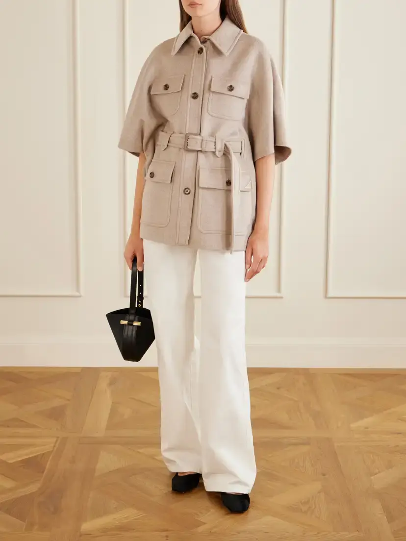 Max Mara Badesse Logo-embroidered High-rise Wide-leg Jeans | Thumbnail 2