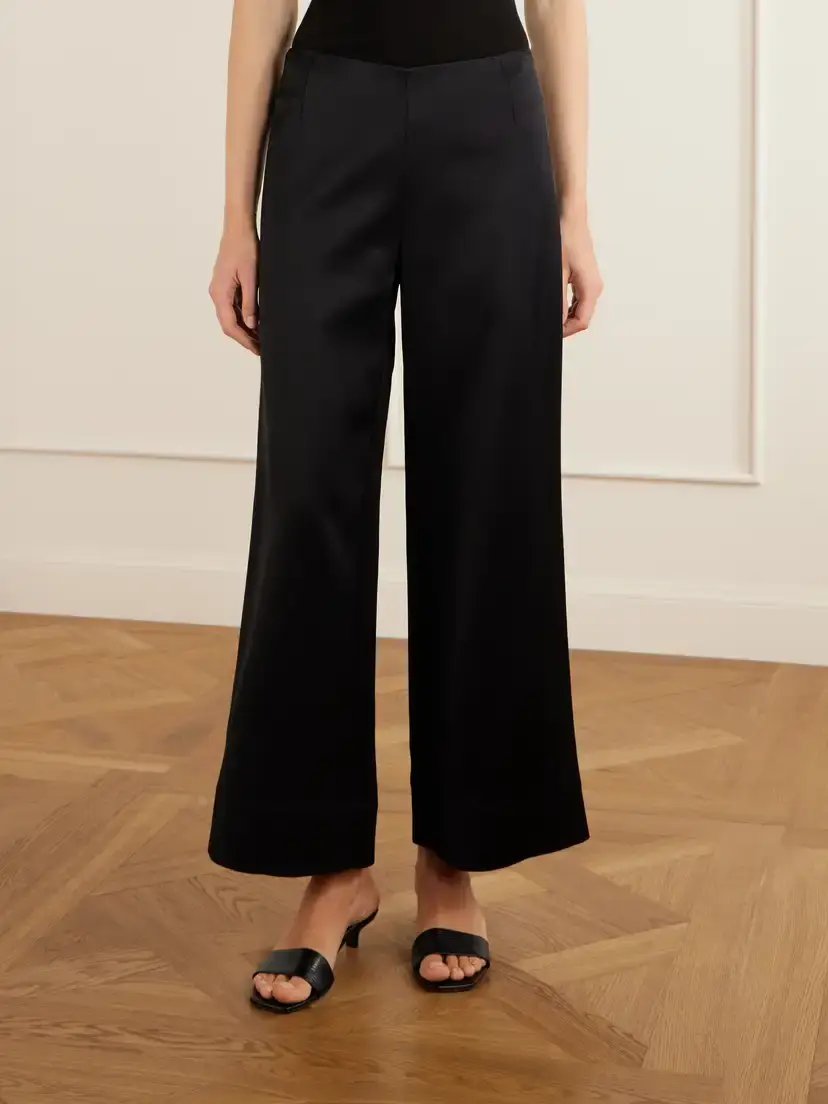 TOTEME Satin Wide-leg Pants | Thumbnail 3 TOTEME Satin Wide-leg Pants | Thumbnail 3