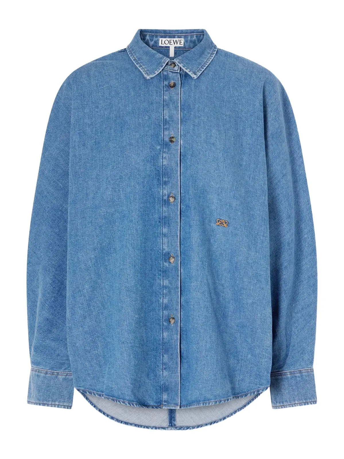 Logo-embroidered Denim Shirt