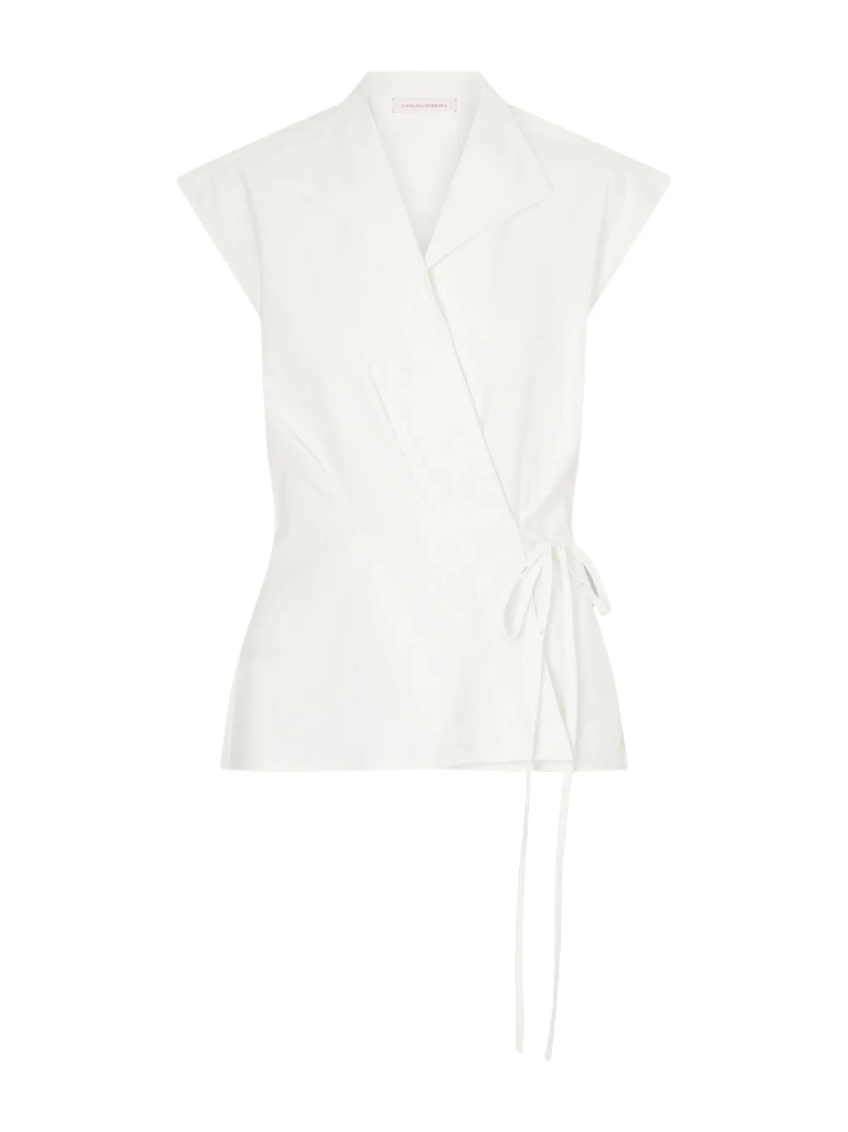 Carolina Herrera Wrap Cotton-blend Shirt