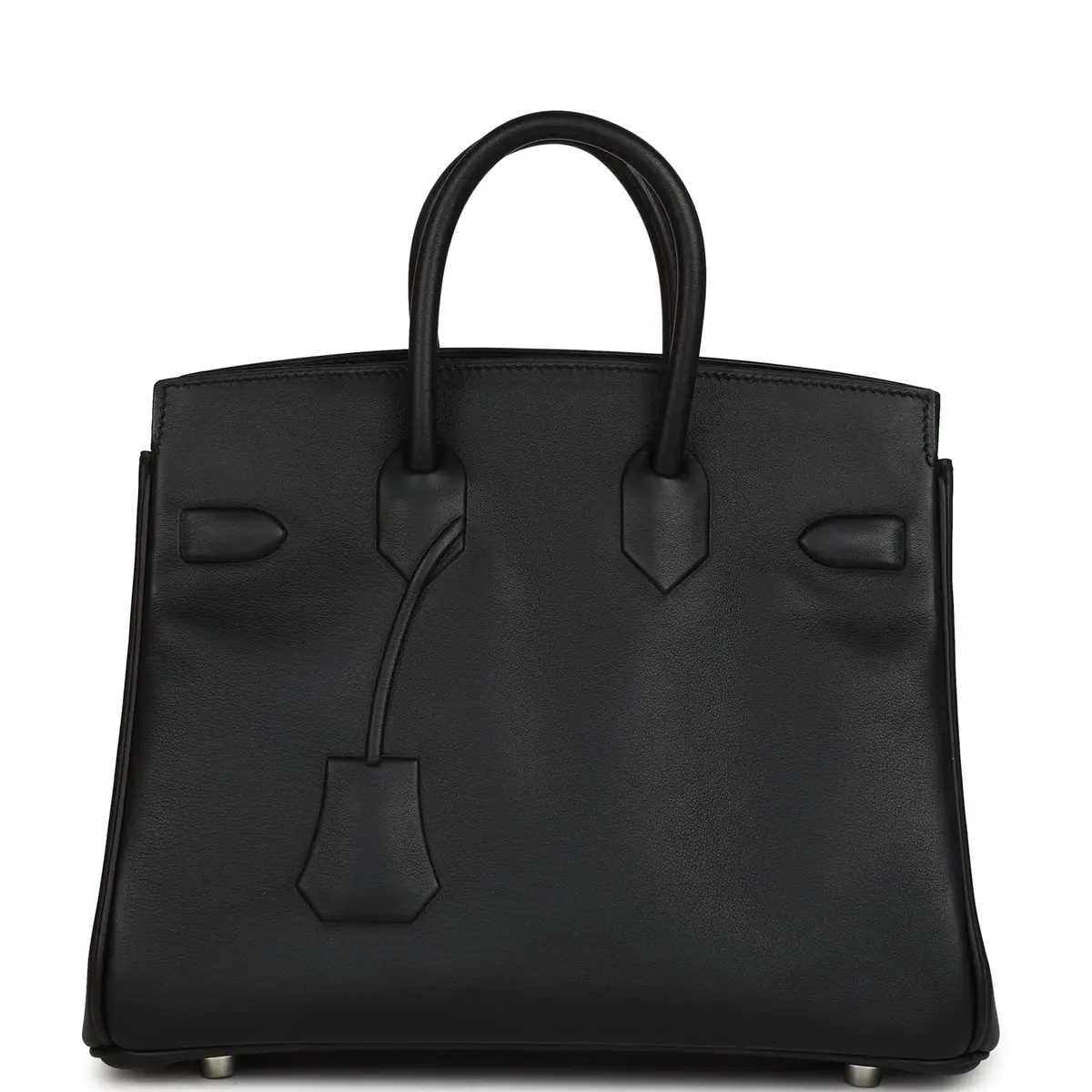 HERMÈS Hermes Birkin 25 Shadow Black Swift Palladium Hardware | Thumbnail 4