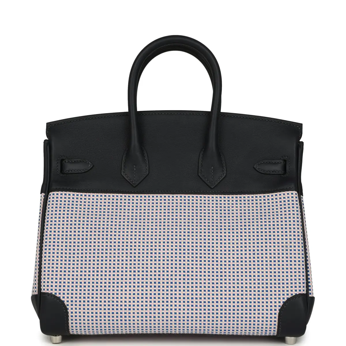 HERMÈS Hermes Birkin Quadrille 25 Caban Swift and Toile Palladium Hardware | Thumbnail 4 HERMÈS Hermes Birkin Quadrille 25 Caban Swift and Toile Palladium Hardware | Thumbnail 4