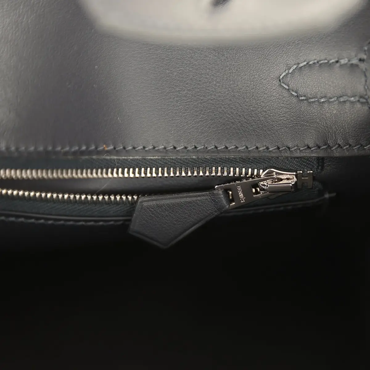 HERMÈS Hermes Birkin Quadrille 25 Caban Swift and Toile Palladium Hardware | Thumbnail 9 HERMÈS Hermes Birkin Quadrille 25 Caban Swift and Toile Palladium Hardware | Thumbnail 9