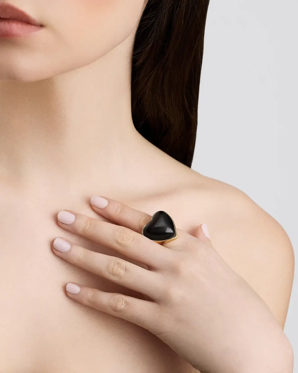 Jennifer Fisher Semi-Precious Heart Ring | Thumbnail 2 Jennifer Fisher Semi-Precious Heart Ring | Thumbnail 2