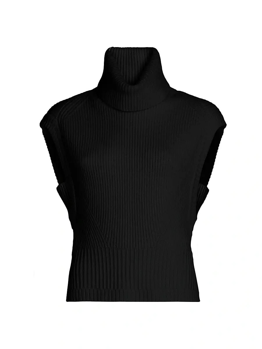 Simkhai Women's Maple Ribbed Sleeveless Top - Black - Size XL | Image 1 Simkhai Women's Maple Ribbed Sleeveless Top - Black - Size XL | Image 1