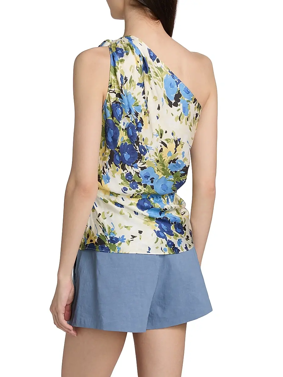 A.L.C. A. L.C. Women's Eliana Floral Tie-Detail Top | Thumbnail 5 A.L.C. A. L.C. Women's Eliana Floral Tie-Detail Top | Thumbnail 5