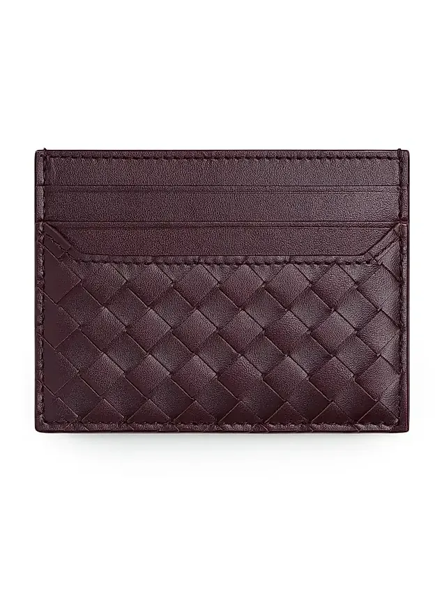 Bottega Veneta Men's Intrecciato Piccolo Leather Card Case