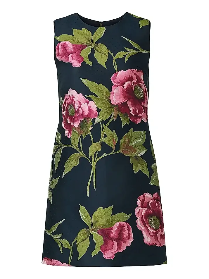 Women's Floral Sleeveless Shift Minidress Women's Floral Sleeveless Shift Minidress