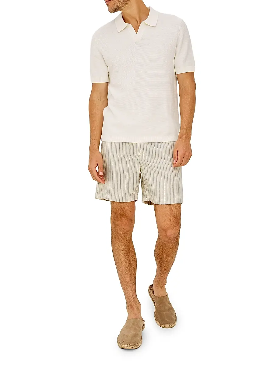 RAILS Men's Wilson Striped Linen-Cotton Shorts | Thumbnail 2