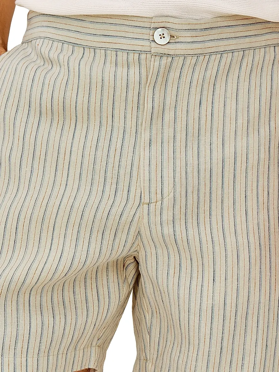 RAILS Men's Wilson Striped Linen-Cotton Shorts | Thumbnail 6