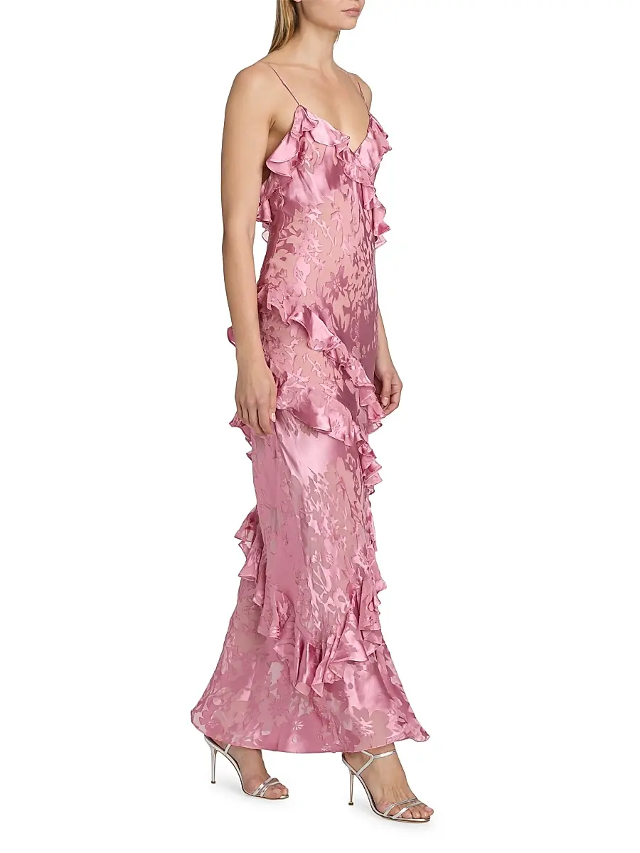 LoveShackFancy Women's Dean Floral Ruffled Maxi Dress | Thumbnail 2 LoveShackFancy Women's Dean Floral Ruffled Maxi Dress | Thumbnail 2