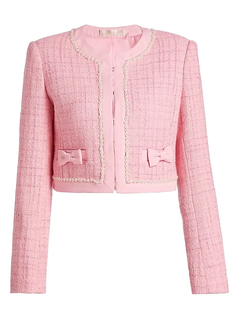 Women's Ralphette Embellished Tweed Crop Jacket