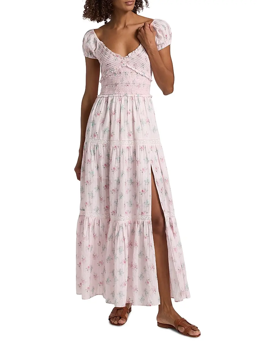 LoveShackFancy Women's Amandla Cotton Maxi Dress | Thumbnail 2 LoveShackFancy Women's Amandla Cotton Maxi Dress | Thumbnail 2