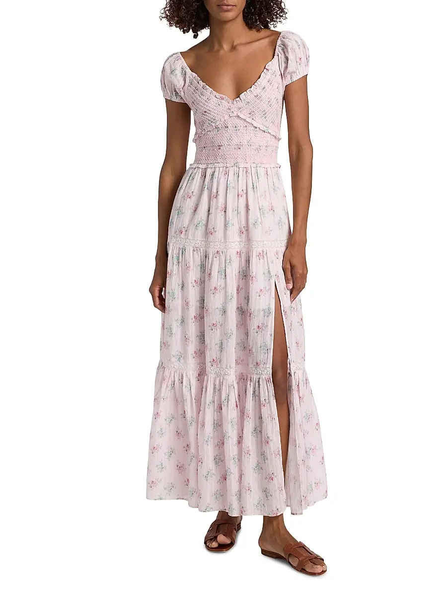 LoveShackFancy Women's Amandla Cotton Maxi Dress | Thumbnail 3 LoveShackFancy Women's Amandla Cotton Maxi Dress | Thumbnail 3
