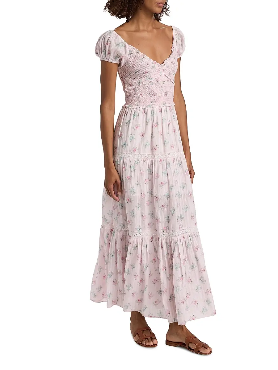 LoveShackFancy Women's Amandla Cotton Maxi Dress | Thumbnail 4 LoveShackFancy Women's Amandla Cotton Maxi Dress | Thumbnail 4