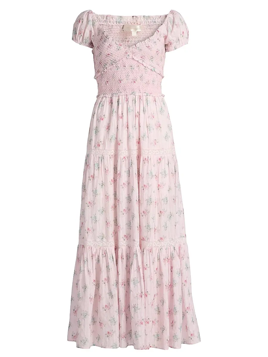 LoveShackFancy Women's Amandla Cotton Maxi Dress - Eau De Rose | Image 1 LoveShackFancy Women's Amandla Cotton Maxi Dress - Eau De Rose | Image 1