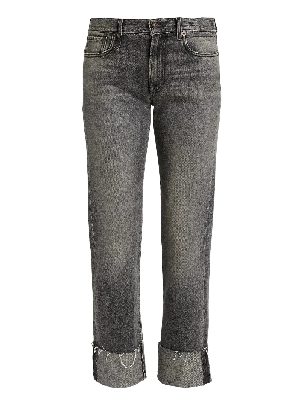 Women's Romeo Cuffed Hem Cotton Straight-Leg Jeans Women's Romeo Cuffed Hem Cotton Straight-Leg Jeans