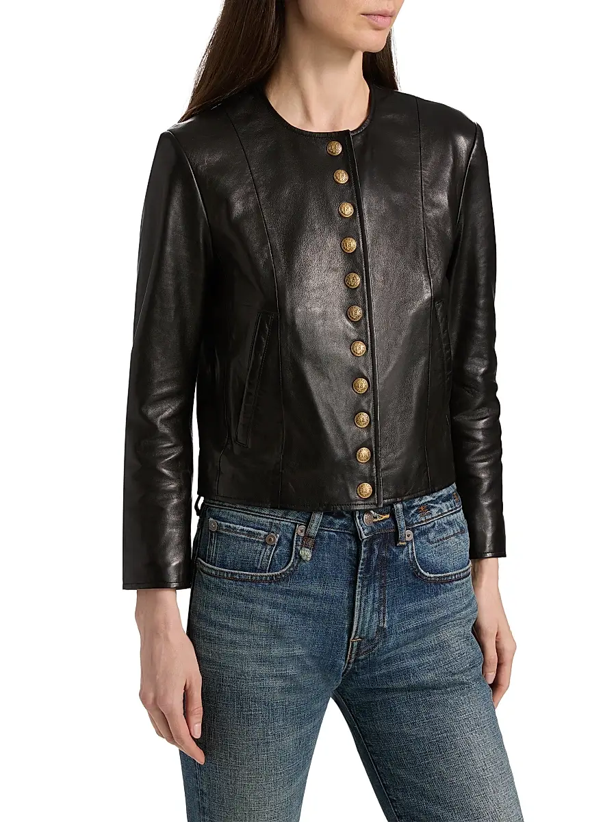 R13 Women's Leather Jacket | Thumbnail 4 R13 Women's Leather Jacket | Thumbnail 4