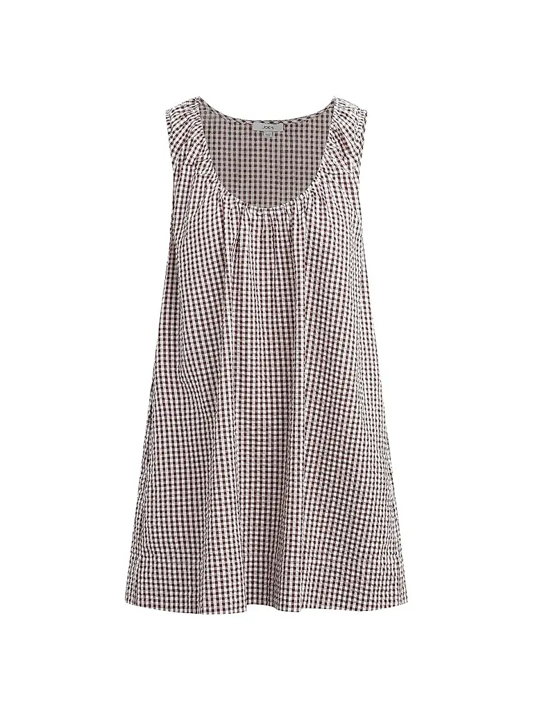 Joe's Jeans Women's Ana Gingham Cotton-Blend Shift Minidress - Macchiato Gingham | Image 1 Joe's Jeans Women's Ana Gingham Cotton-Blend Shift Minidress - Macchiato Gingham | Image 1