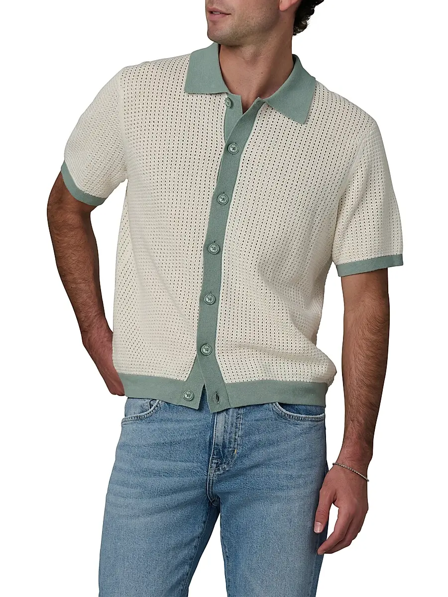 Joe's Jeans Men's Cabana Crochet Cardigan | Thumbnail 3 Joe's Jeans Men's Cabana Crochet Cardigan | Thumbnail 3