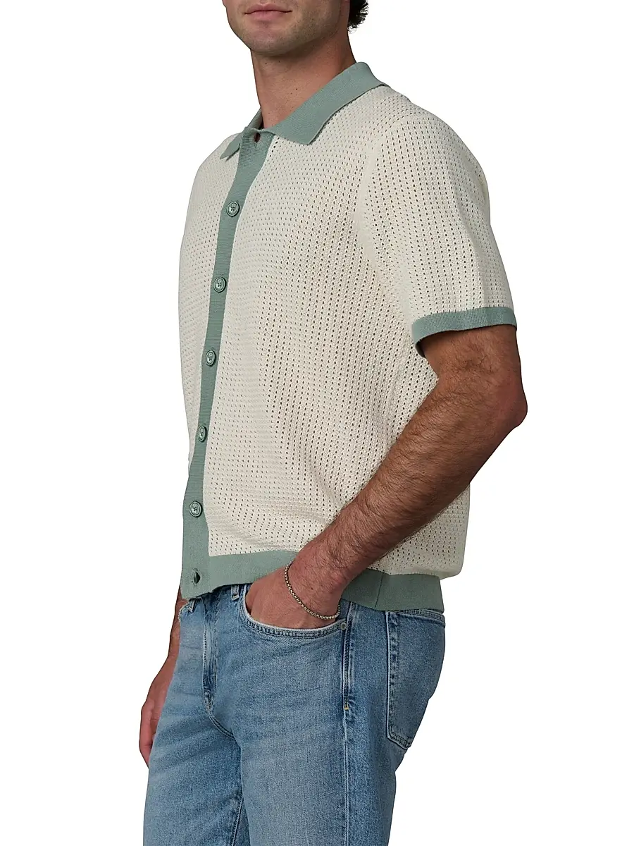 Joe's Jeans Men's Cabana Crochet Cardigan | Thumbnail 4 Joe's Jeans Men's Cabana Crochet Cardigan | Thumbnail 4