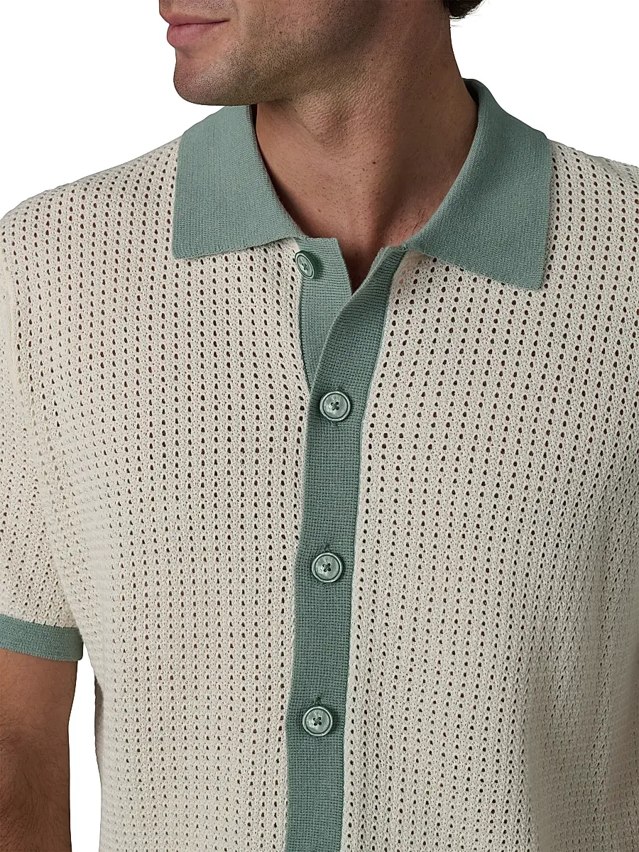 Joe's Jeans Men's Cabana Crochet Cardigan | Thumbnail 6 Joe's Jeans Men's Cabana Crochet Cardigan | Thumbnail 6