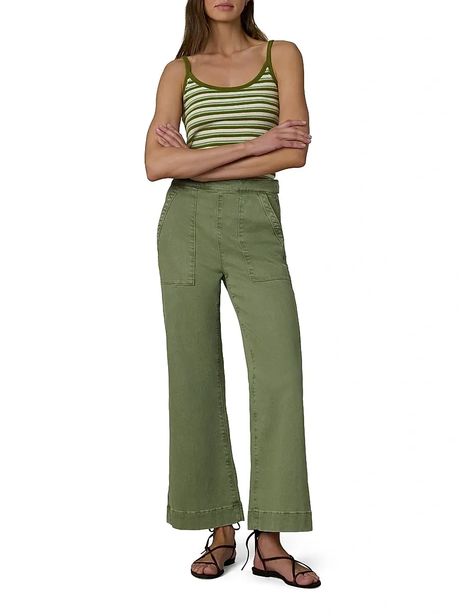 Joe's Jeans Women's The Side Zip Wide-Leg Ankle Pants | Thumbnail 2 Joe's Jeans Women's The Side Zip Wide-Leg Ankle Pants | Thumbnail 2