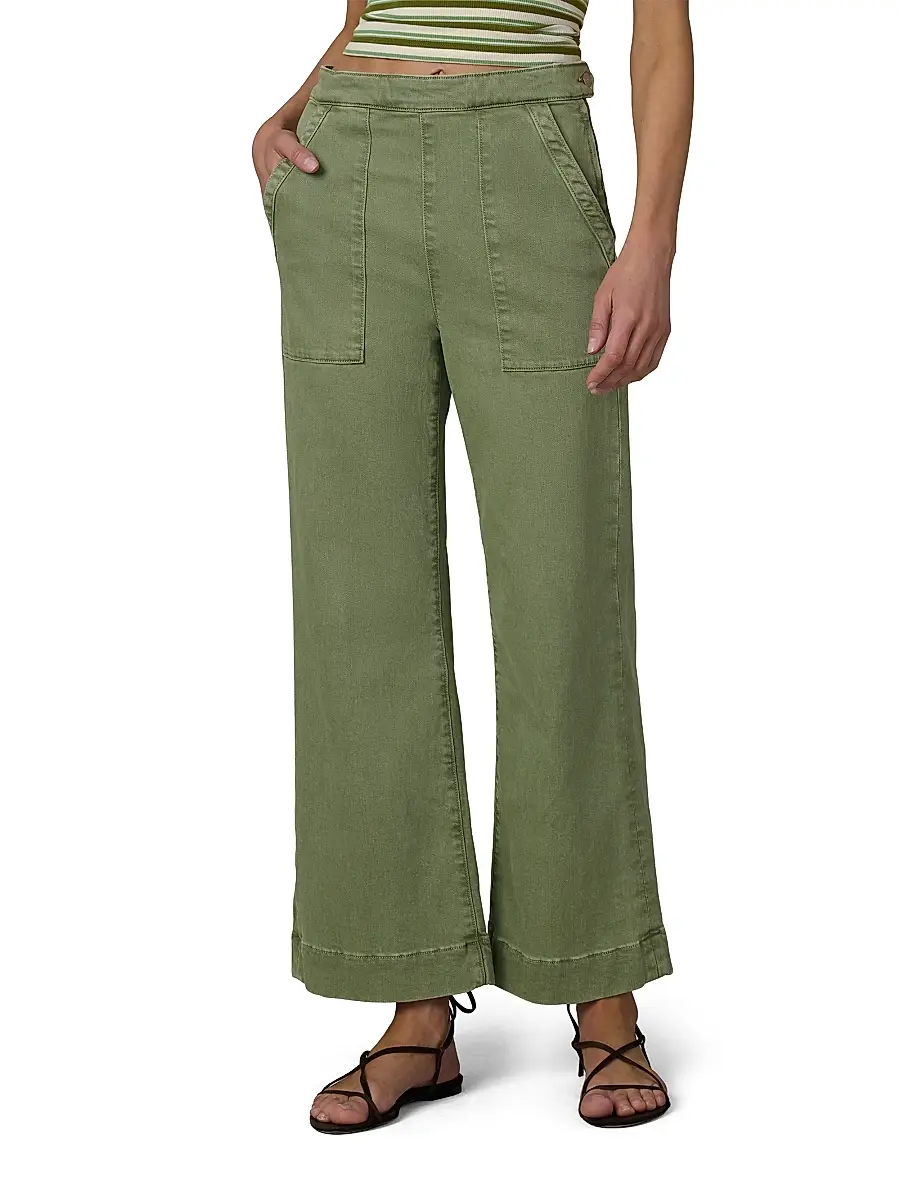 Joe's Jeans Women's The Side Zip Wide-Leg Ankle Pants | Thumbnail 3 Joe's Jeans Women's The Side Zip Wide-Leg Ankle Pants | Thumbnail 3