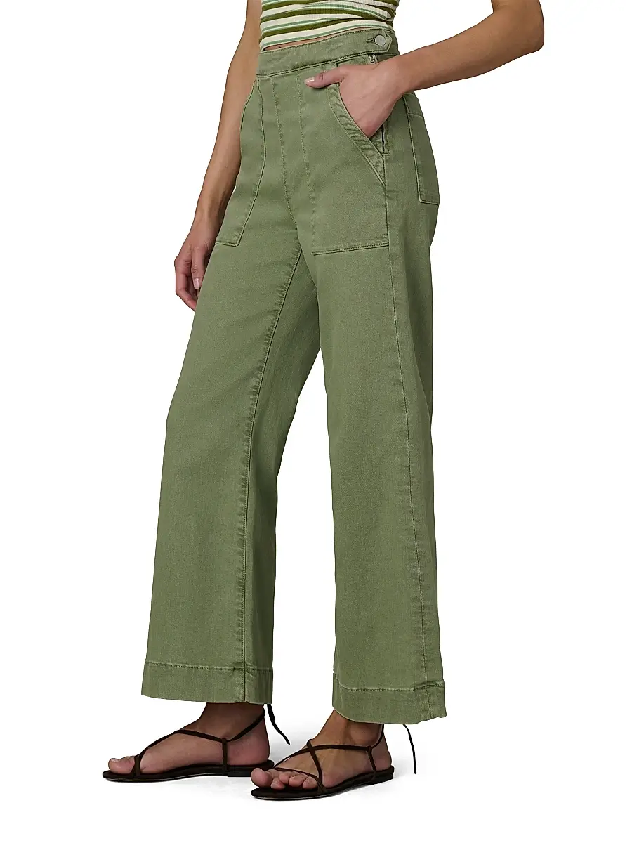 Joe's Jeans Women's The Side Zip Wide-Leg Ankle Pants | Thumbnail 4 Joe's Jeans Women's The Side Zip Wide-Leg Ankle Pants | Thumbnail 4