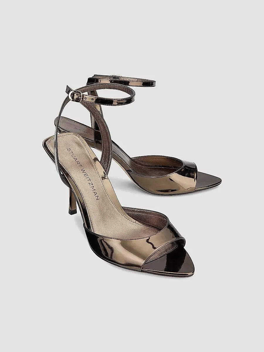 Stuart Weitzman Women's Lexington 85MM Leather Sandals | Thumbnail 2 Stuart Weitzman Women's Lexington 85MM Leather Sandals | Thumbnail 2