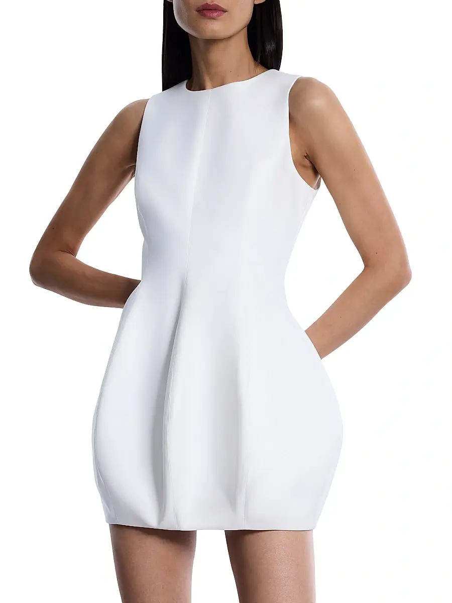 BCBGMAXAZRIA Women's Structured Bubble Minidress | Thumbnail 4