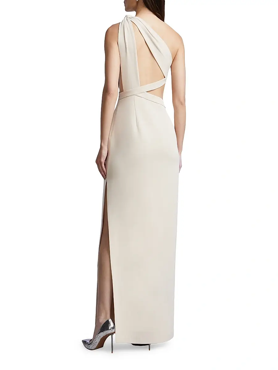 BCBGMAXAZRIA Women's Selene One-Shoulder Cut Out Gown | Thumbnail 3 BCBGMAXAZRIA Women's Selene One-Shoulder Cut Out Gown | Thumbnail 3