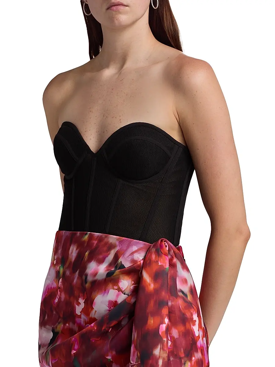 BCBGMAXAZRIA Women's Printed Bustier Minidress | Thumbnail 6
