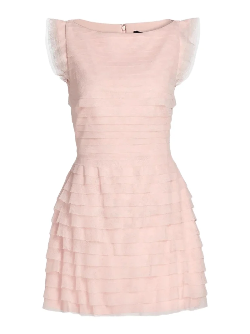 Women's Tulle Sleeveless Tiered Minidress
