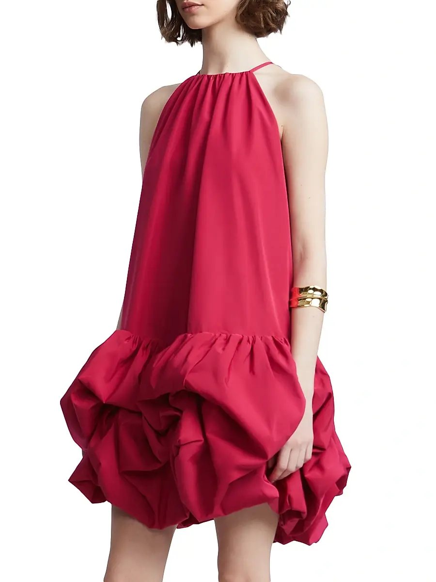 BCBGMAXAZRIA Women's Carmen Swing Ruffled Minidress | Thumbnail 4 BCBGMAXAZRIA Women's Carmen Swing Ruffled Minidress | Thumbnail 4