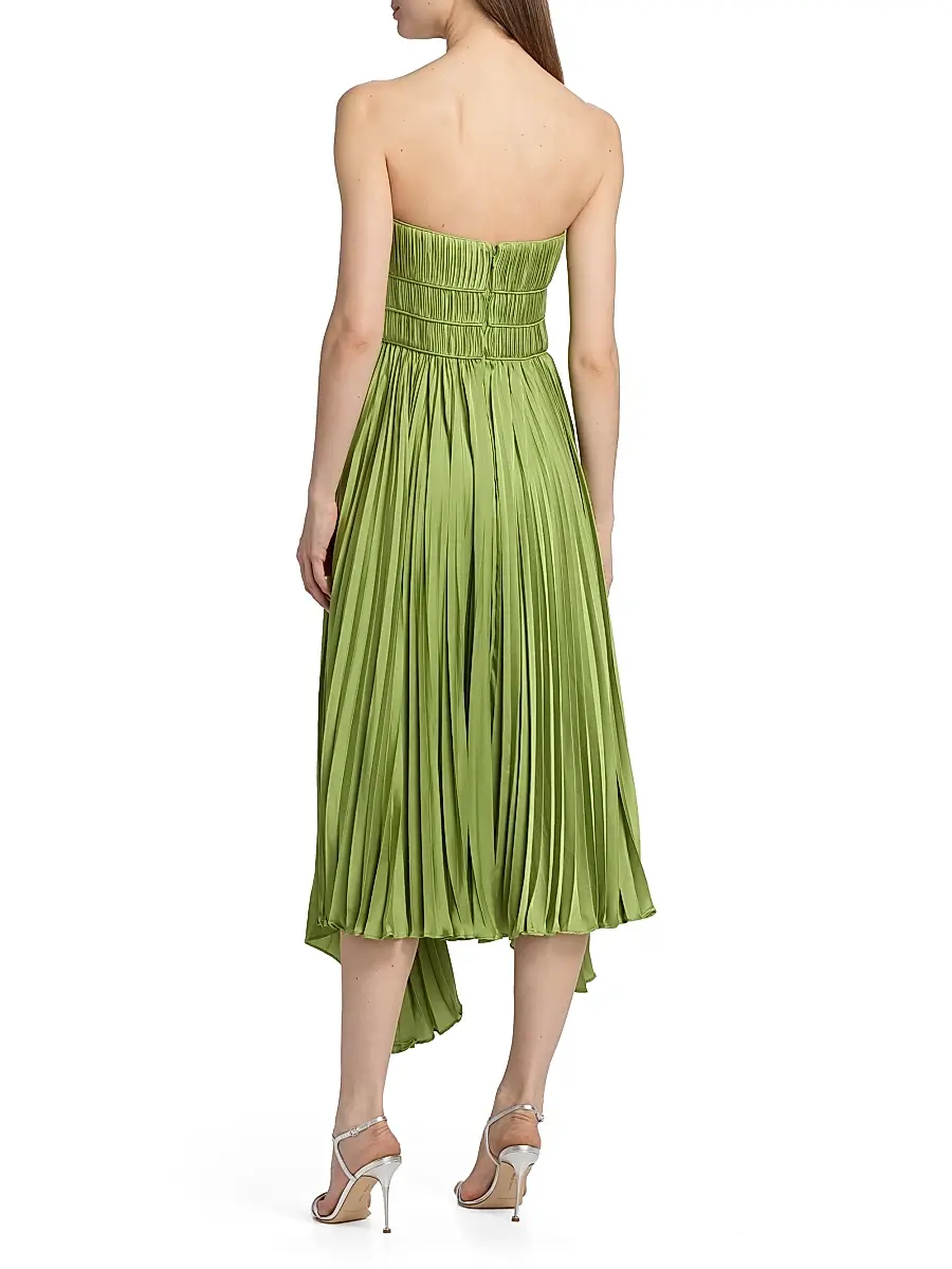 Amur Women's Juliett Plissé Midi-Dress | Thumbnail 5
