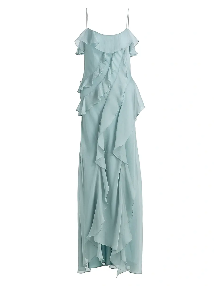 Amur Women's Ruthie Cascade Maxi Dress | Image 1 Amur Women's Ruthie Cascade Maxi Dress | Image 1